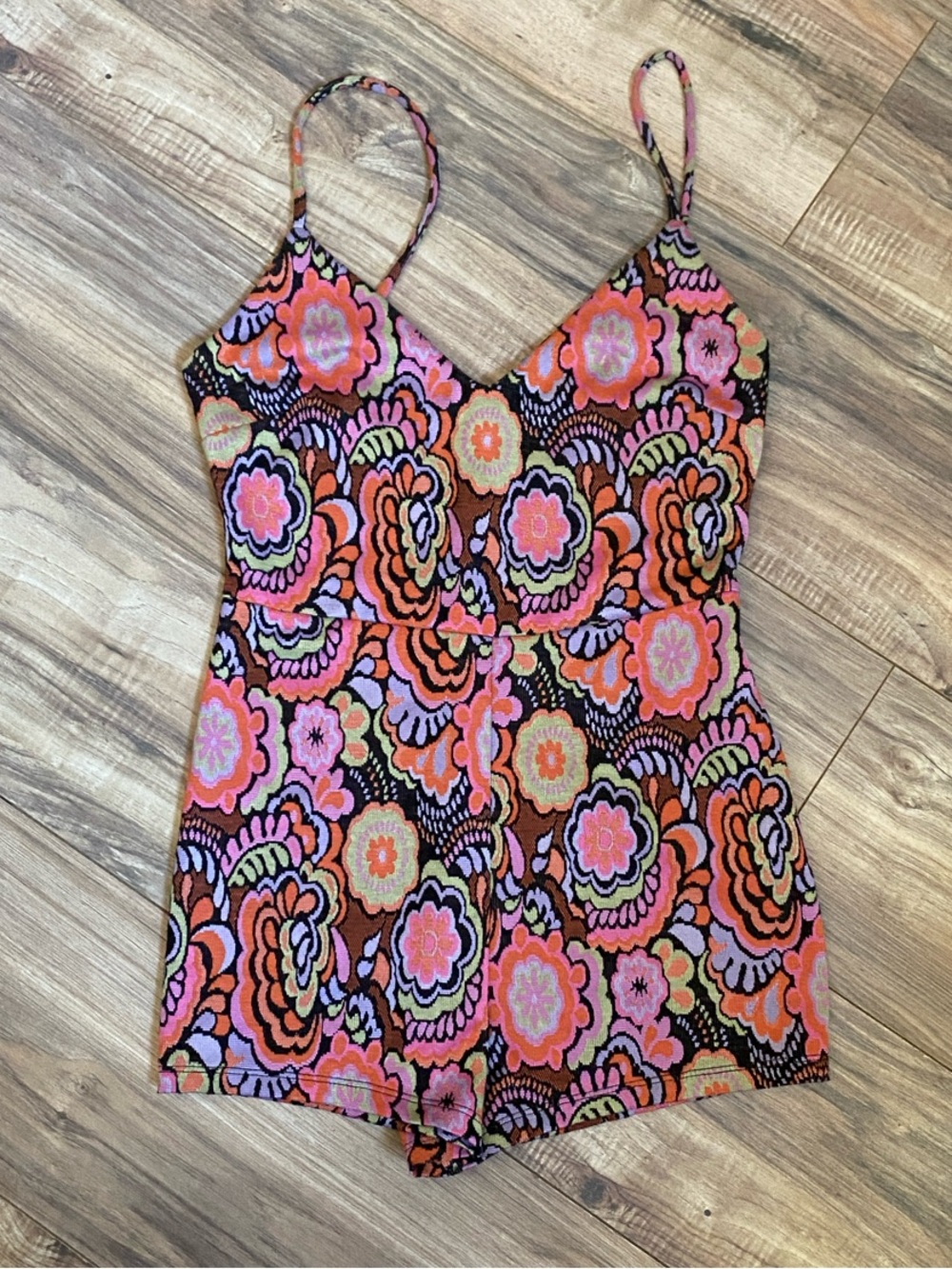 Zara retro print romper